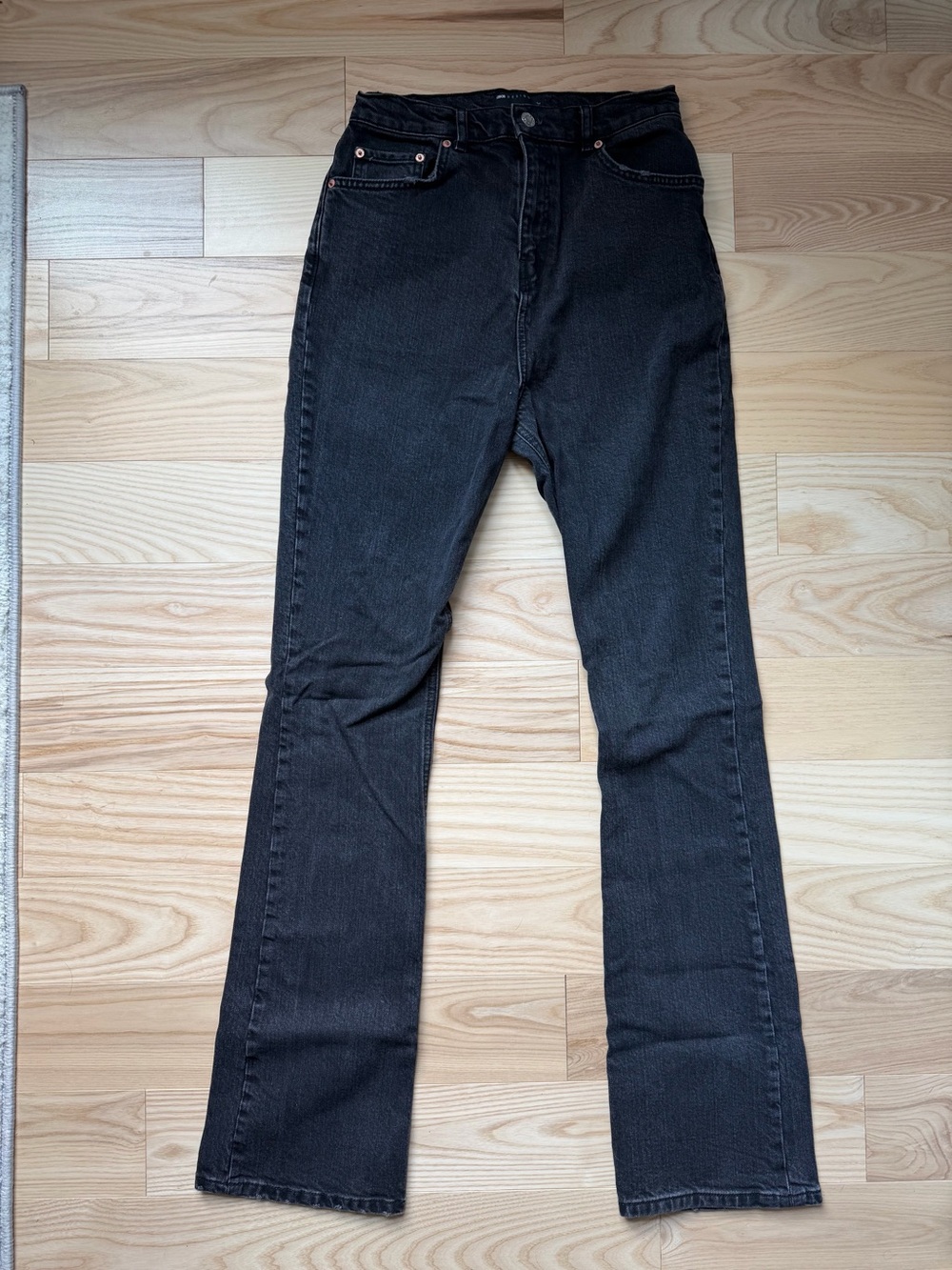 Women's Black High-Rise Flare Jeans